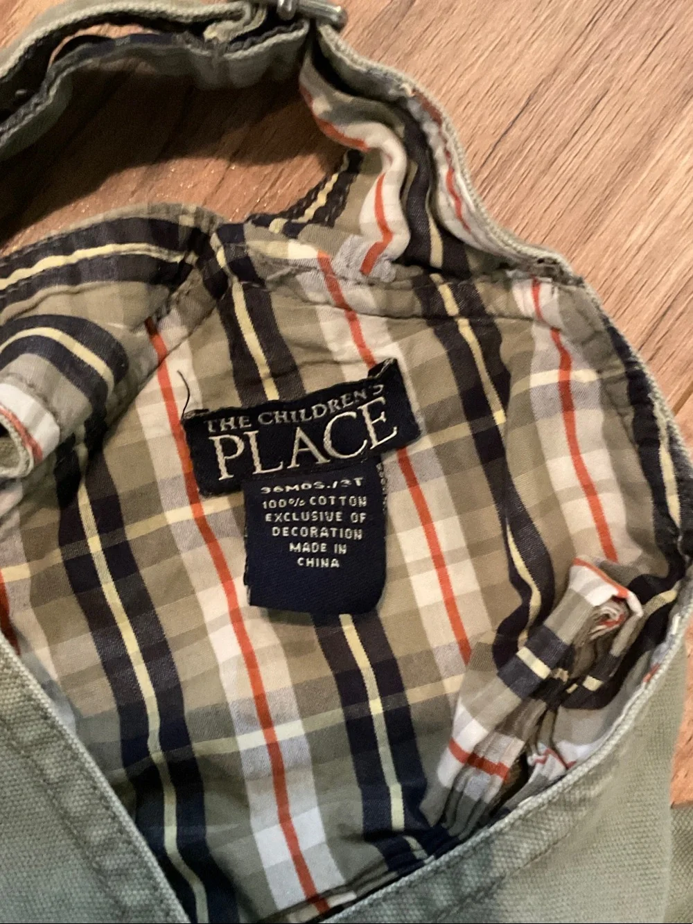 The Children's Place Olive Green Cargo Overalls